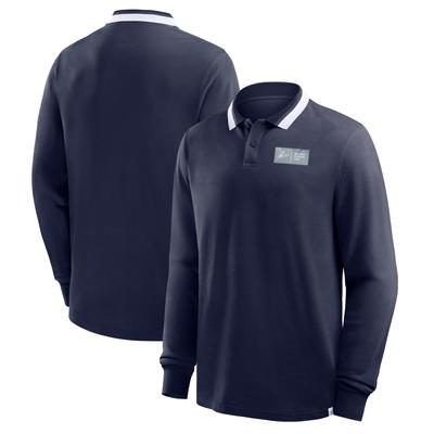 Millwall Polo mit langen Ärmeln – Blau Image