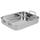 Vollrath 49435 Miramar Display 2.8 Qt. Tri-Ply Stainless Steel Roasting Pan - 11 5/8&quot; x 9 5/16&quot; x 2&quot;