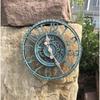 Odipie - niemals verwendet] Große Retro-Gartenuhr – wetterfest – Badezimmeruhr – Vintage-Dekor –