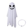 Decorazioni di Halloween per esterni, decorazioni di Halloween sospese, decorazioni fantasma, fantasma appeso in stoffa bianca, decorazioni di Halloween per interni ed esterni, decorazioni per feste