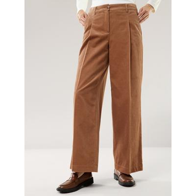 Walbusch Damen Premium Marlene Cord-Hose Beige noch offen: Muster Image