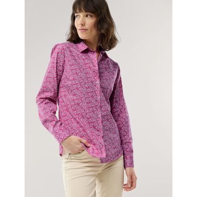 Walbusch Damen Baumwoll Bluse Perfect Match Rose gemustert Image