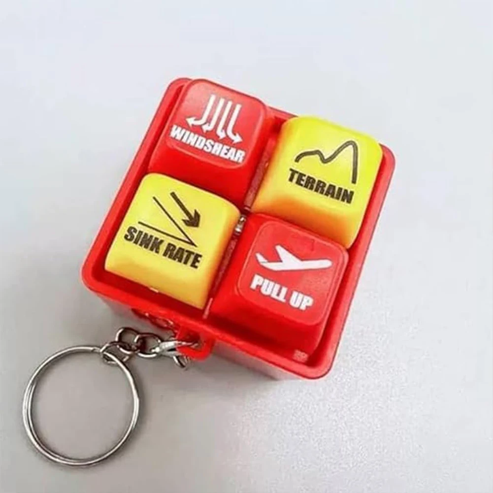 Neuer Boeing 737, Warnton, Simulator, blinkender Ton, Alarm, Schlüsselanhänger, Flugzeug, Notfallalarmknopf, Schlüsselanhänger, Auto-Dekoration Image