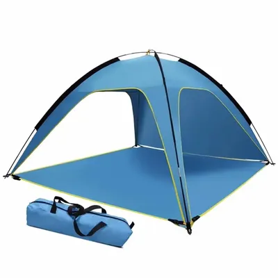Pop-Up Camping Tent Instant Setup Spacious 210x210x130cm Family Tent Lightweight Backpacking Tent for 3-4 Person Camping Hiking