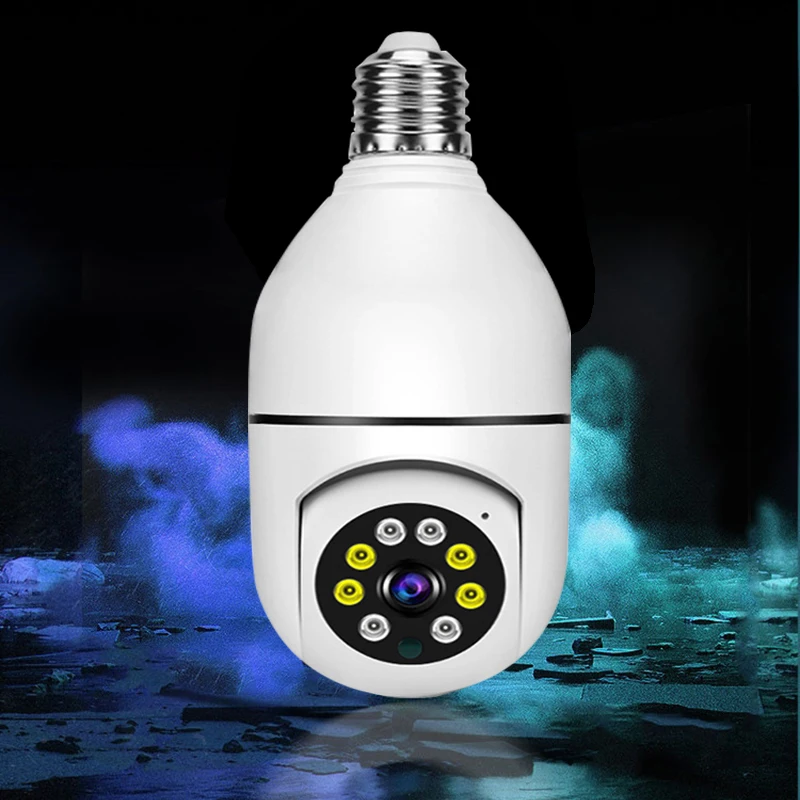 Zuhause im Freien E27 Glühbirne Überwachungskamera Videoüberwachung 1080P HD Sicherheitskamera 2,4G Wireless WiFi Kamera Image