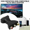 Connettore cavo da HDMI a AV Segnale digitale AV Convertitore componente adattatore audio da HDMI a 3 RCA per PC Proiettore Tablet HD TV BOX
