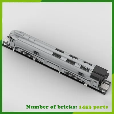 Die Ewige Motor Zug Modell MOC Bausteine DIY Ziegel Sammlung Transport Kreative Montage Weihnachten Spielzeug Geschenk 1453PCS Image