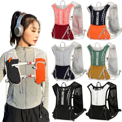 Lightweight Running Vest Breathable Water Bladder Daypack Reflective Outdoors Hydration Pack for Hiking Trail Running
