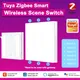 Tuya Zigbee Interruttore di scena wireless 6 Gang Pulsante intelligente Controller di luce di scena Scenario di automazione Vita intelligente Alexa per Tuya