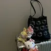 Sanrio Hello Kitty Hot Drilling Tote Bag Niedliche Cartoon-Kitty-Katze Einzelne Umhängetaschen Mädchen Große Kapazität Seidenpaket Handtasche