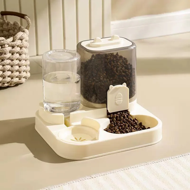 Machine d'alimentation tout-en-un pour chat, bol pour chien et chat avec distributeur d'eau, la nourriture pour chien, circula automatiquement les aliments pour chat et les fournitures pour animaux de