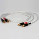 Coppia cavo audio RCA placcato argento rame 8N OCC cavo di interconnessione RCA Hifi con spina placcata oro Preffair