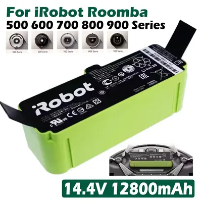 14,4 V 12800 mAh Li-Ionen-Akku für iRobot Roomba Cleaner 900 800 700 600 Serie 960 980 981 965 895 890 860 695 692 690 680 675 Image