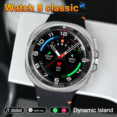 2025 New Watch 8 classic Smart Watch GPS Smart Watch Men Women 1.43" AMOLED Watch Ultra ЗATM Bluetooth Call Sports Smartwatches