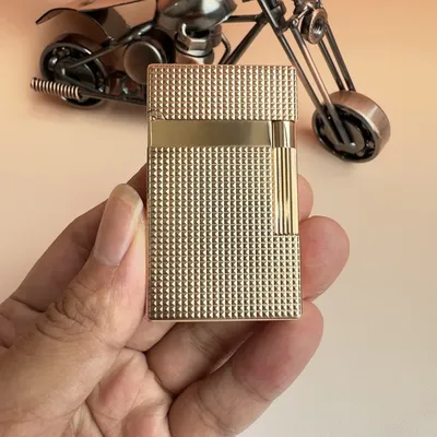 Luxury pure copper lighter Parisian nail style loud sound men's gift inflatable free set of consumables
