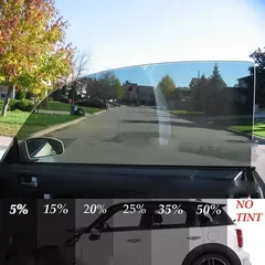 Window Tint Film UV Heat Reflective Home Office Glass Heat Solar UV Protector Sun Shade Film 3Mx50CM VLT Car Body Tint Film