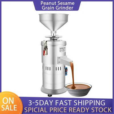 Commercial Peanut Butter Machine Electric Grain Grinder Stainless Steel Sesame Sauce Peanut Nut Butter Maker