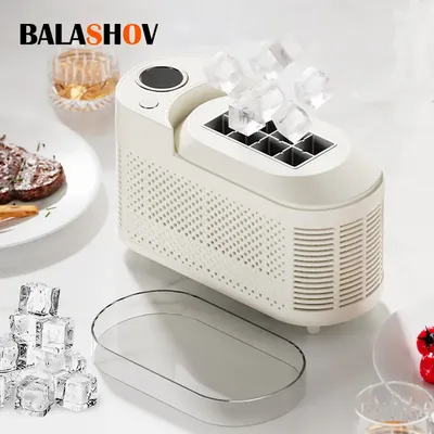 Electric Small Ice Maker Home Dormitory Office Camping Ice Automatic Ice Making Box Ice Machine Home Car Dual Use 12/110/220V