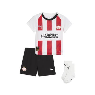 Trainingsanzug PUMA "PSV Eindhoven 25/26 Heimtrikot-kit Kinder", Kinder, Gr. 80, rot (for all time rot weiß), Obermaterial: 100% Polyester; Rippe: 100% Polyester, Sportanzüge