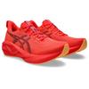 Laufschuh ASICS "NOVABLAST 5", Gr. 48, flash rot, edo lila, Textil, sportlich, Schuhe