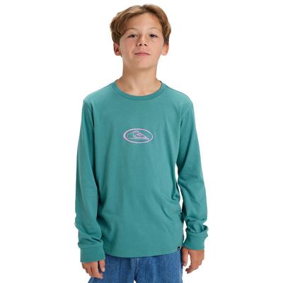 Langarmshirt QUIKSILVER "Evo Quik Rituals", Kinder, Gr. 10, blau (deep sea), 100% Baumwolle, Langarm, Shirts Image
