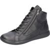 Sneakerboots WALDLÄUFER "H-CLOE", Damen, Gr. 6 (39), schwarz, Nappaleder, unifarben, casual, Schuhe, Schnürboots, Bequemschuh, Reißverschlüsse, in Komfortweite H