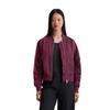 Outdoorjacke MARC O'POLO "aus recyceltem Shiny-Polyester-Twill", Damen, Gr. 36, rot (aubergine rot), Obermaterial: 100% Polyester; Füllung: 100% Nicht verfügbar; Futter: 100% Nicht verfügbar, casual, regular fit, Langarm Strickbündchen, Jacken,...