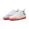 Fußballschuh PUMA "FUTURE 8 PLAY TT Fußballschuhe Jugendliche", Kinder, Gr. 33, weiß schwarz glowing rot, Obermaterial: Textil, Synthetik; Futter: Textil; Innensohle: Textil; Laufsohle: Gummi, Schuhe