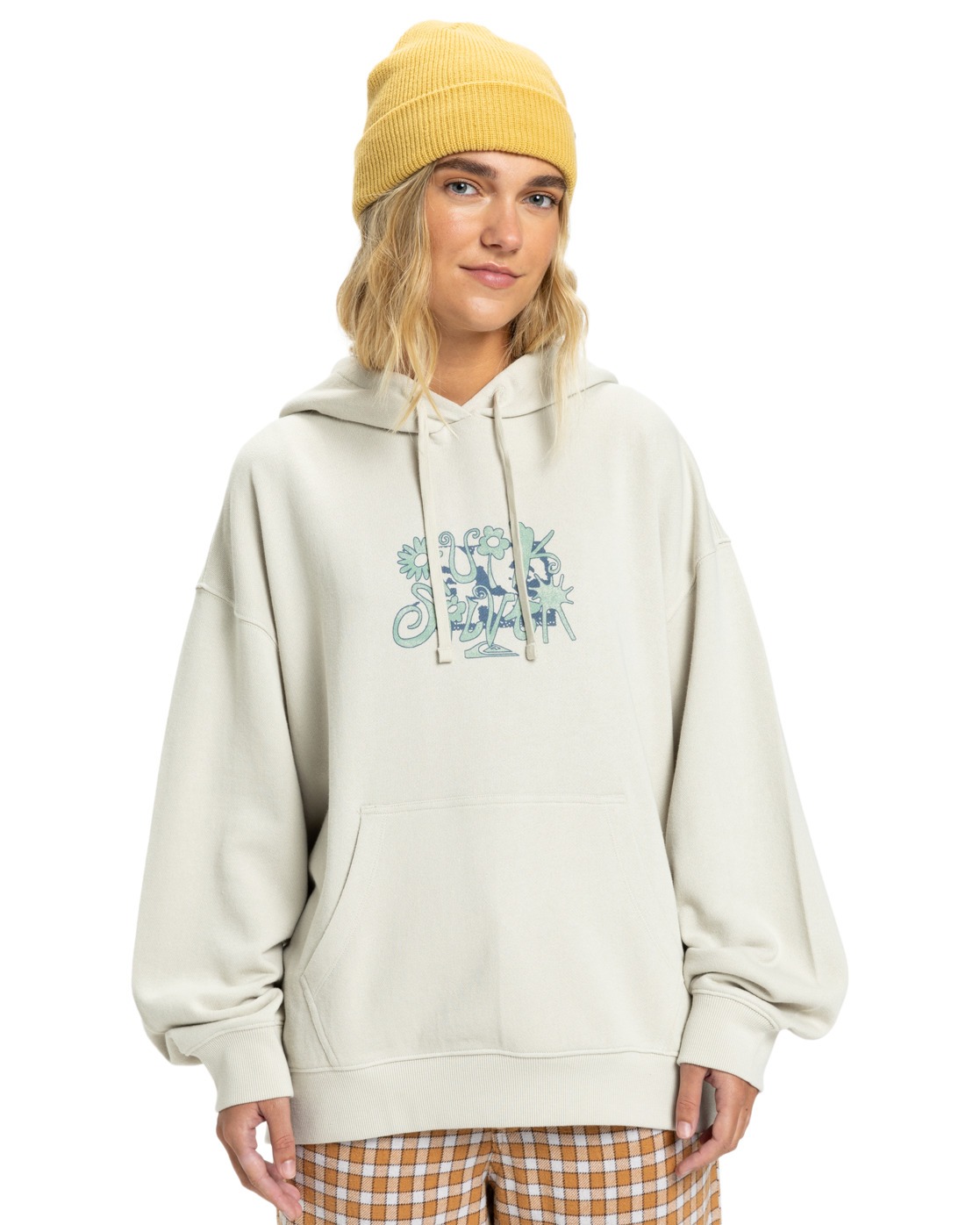 Kapuzensweatshirt QUIKSILVER "Standard", Damen, Gr. L, moonstruck, 100% Baumwolle, Sweatshirts