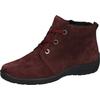 Winterboots WALDLÄUFER "HESNA", Damen, Gr. 6 (39), rot (bordeaux), Veloursleder, unifarben, sportlich, Schuhe, Stiefelette, Schnürboots in Komfortweite H = sehr weit