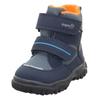 Winterboots SUPERFIT "HUSKY1 WMS: mittel", Kinder, Gr. 26, blau (blau, orange), Textil, casual, Schuhe, Snowboots mit wasserdichtem GORE TEX, Größenschablone zum Download