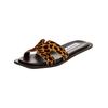 Pantolette STEVE MADDEN "STEVE MADDEN Pantoletten Leder", Damen, Gr. 40, braun (leopard), Leder, casual, Schuhe