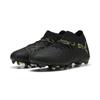 Fußballschuh PUMA "FUTURE 8 MATCH FG/AG Fußballschuhe Erwachsene", Gr. 42, schwarz fizzy light grün terrain gelb, Obermaterial: Textil, Synthetik; Futter: Textil, Synthetik; Innensohle: Textil; Laufsohle: Synthetik, Schuhe