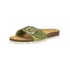 Pantolette CAMEL ACTIVE "camel active Pantoletten Leder", Damen, Gr. 38, grün, Leder, casual, Schuhe