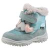 Winterboots SUPERFIT "HUSKY WMS: Mittel", Kinder, Gr. 27, mintgrün, grau, Veloursleder, Polyester, casual, Schuhe, Klettstiefel mit wasserdichtem GORE TEX, Größenschablone zum Download
