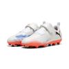 Fußballschuh PUMA "FUTURE 8 PLAY FG/AG Fußballschuhe Kinder", Kinder, Gr. 34, weiß schwarz glowing rot, Obermaterial: Synthetik; Futter: Textil; Innensohle: Textil; Laufsohle: Gummi, Schuhe