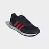 Sneaker ADIDAS SPORTSWEAR "RUN 60S 4.0", Gr. 48, core schwarz, pure ruby, grau three, Textil, Leder, sportlich, Schuhe