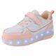 Barefoot Shoes Boys Girls Athletic Walking Sneakers Flashing Led Sports Toddlers Home Breathable Non-Slip Quick Dry Little Kid/Big Kid Pink