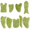 Planche à gratter en Jade naturel Xiuyu pour le visage, Gua Sha SPA, Acupuncture, soins du visage, thérapie, Point de déclenchement