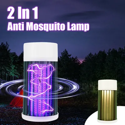 Anti-Mücken schutz Killer Camping Anti-Fliegenfalle tragbare Bug Zapper führte stumme elektronische Insekten vernichter Indoor wiederauf ladbar
