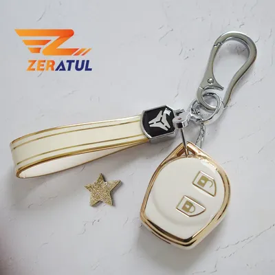 2 Buttons Soft TPU Remote Key Fob Cover Case Fit For SUZUKI SWIFT SX4 ALTO VITARA IGNIS JIMNY Splash Keychain Protector