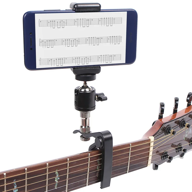 Gitarren-Capo-Gitarren-Telefon halterst änder verstellbarer Capo für Gitarren zubehör Musik instrumente Image