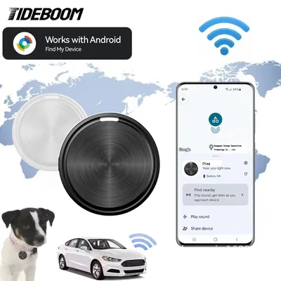 Bluetooth Car Mini GPS Tracker for Android Key Wallet Bags Finder With Google Find My Device App Keys Finder for Pet Locator