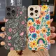 Colorful Flowers Rainbow Phone Case For iPhone 16 15 14 13 12 11 Pro Max 16E 7 8 Pus XR XS X SE2 Shockproof Silicone Soft Cover