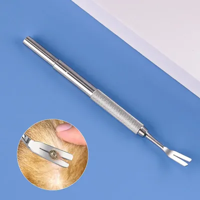 stainless steel Tick Remover Tool Tweezers Professional Quick Tick Removal Tool for Cat Dog Pet Supplies Tick Removal