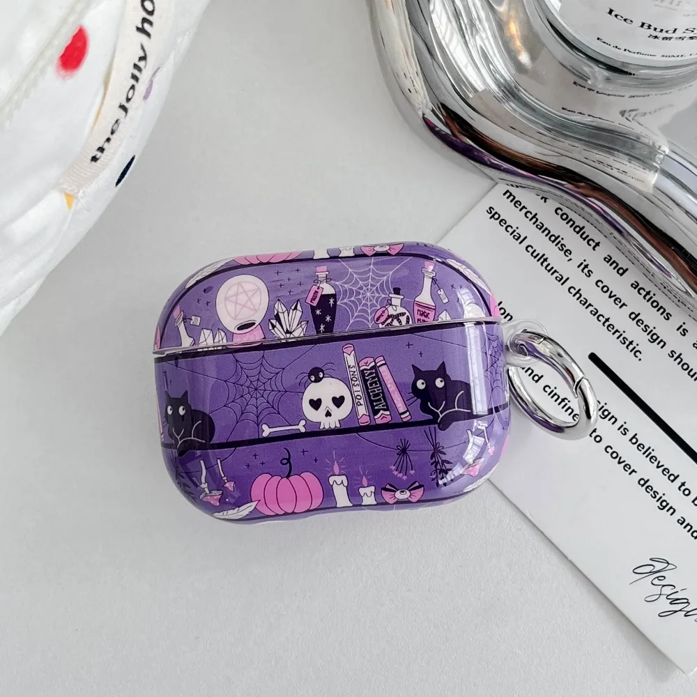 Halloween Graffiti Schützen Fall Für Apple AirPods Pro Pro 2 2nd Fall Bluetooth Drahtlose Kopfhörer Shell Für AirPods 4 3 1 2 Abdeckung Image
