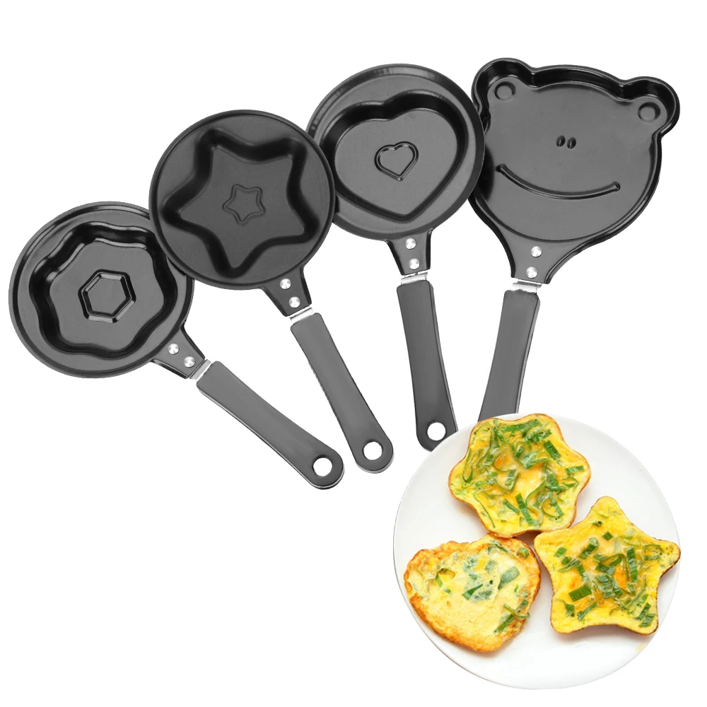 Mini Frühstück Ei Braten Topf Ei Form Pan Flip Omelett Form Antihaft-Bratpfanne Pfannkuchen Maker Küche Werkzeuge Image
