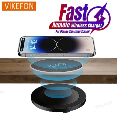 Desktop Space 40MM Wireless Charging Desktop Phone Charging Pad For iPhone 16 15 14 13 12 Samsung Fast Wireless Charging Station