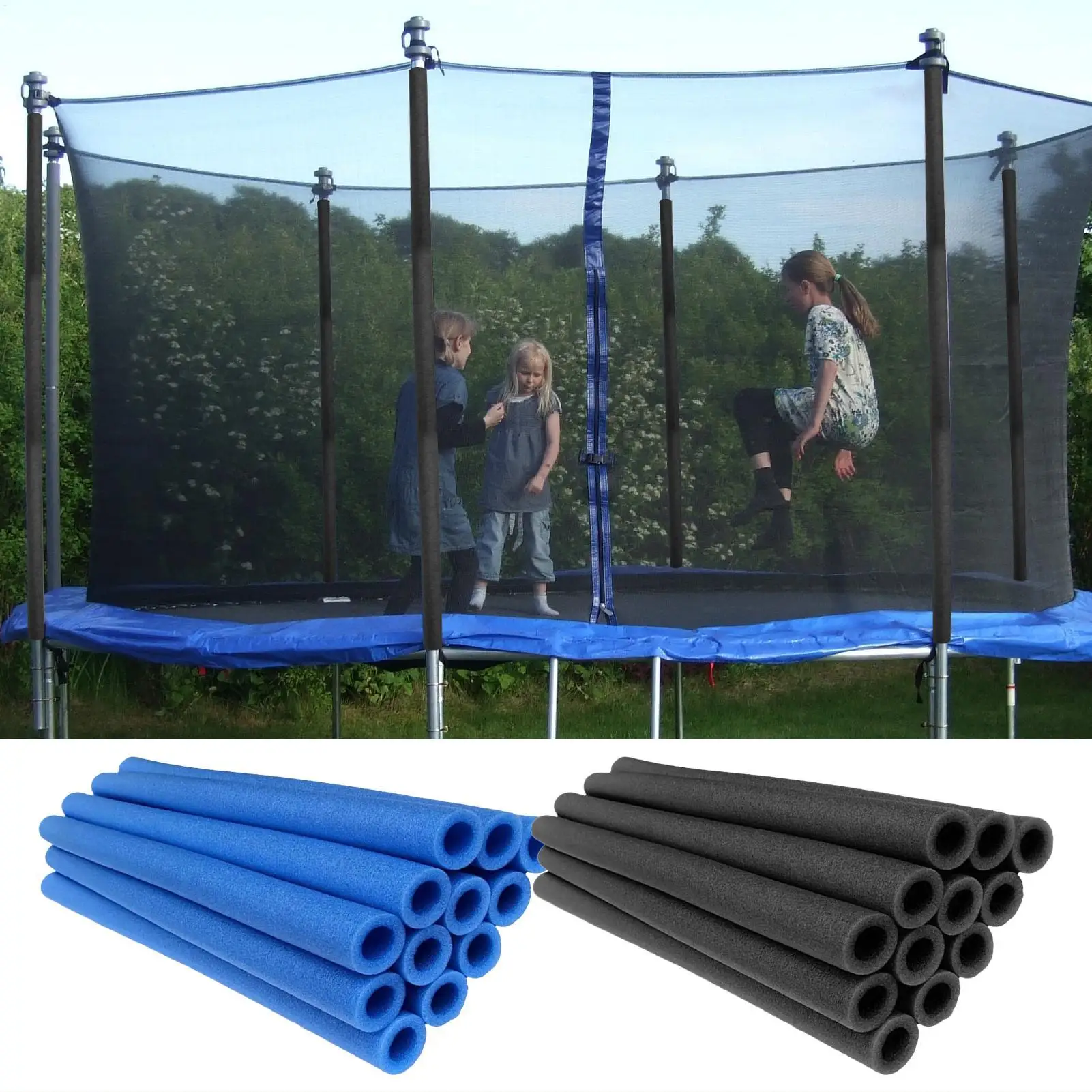 12Pcs 40cm Trampolin Pole Schaum Ärmeln Trampolin Pole Abdeckungen Schutzhülle Ersatzteil Rohr Polsterung Baldachin Zubehör Image