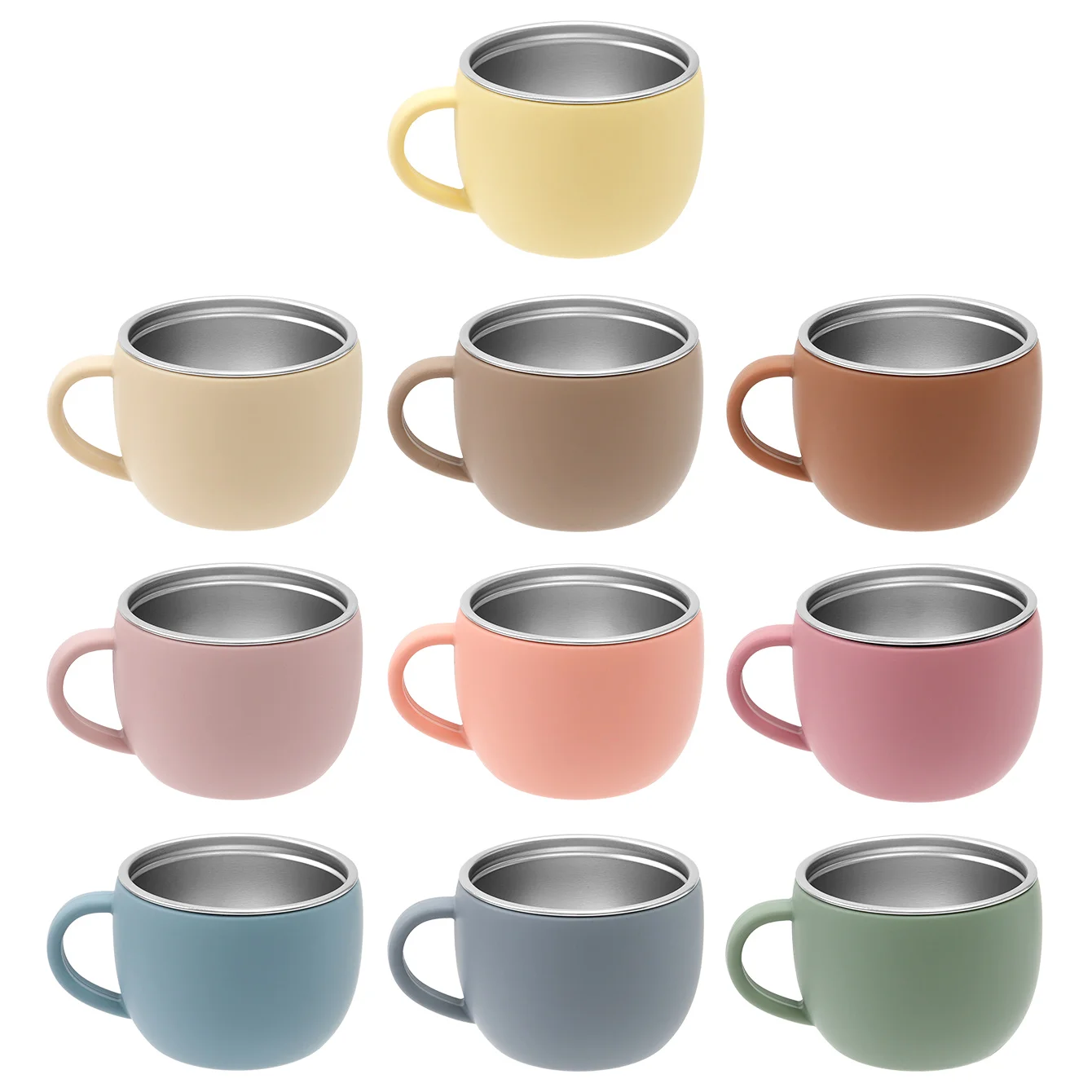 1PCS Baby Edelstahl Tasse Abnehmbare Design Flüssigkeit Fütterung Tasse BPA FREI Ein Hand Verwenden Ausbildung Tasse Infant trinken Essentials Image